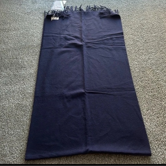 COPY - Acne studios 100% wool large scarf in navy - Picture 2 of 5